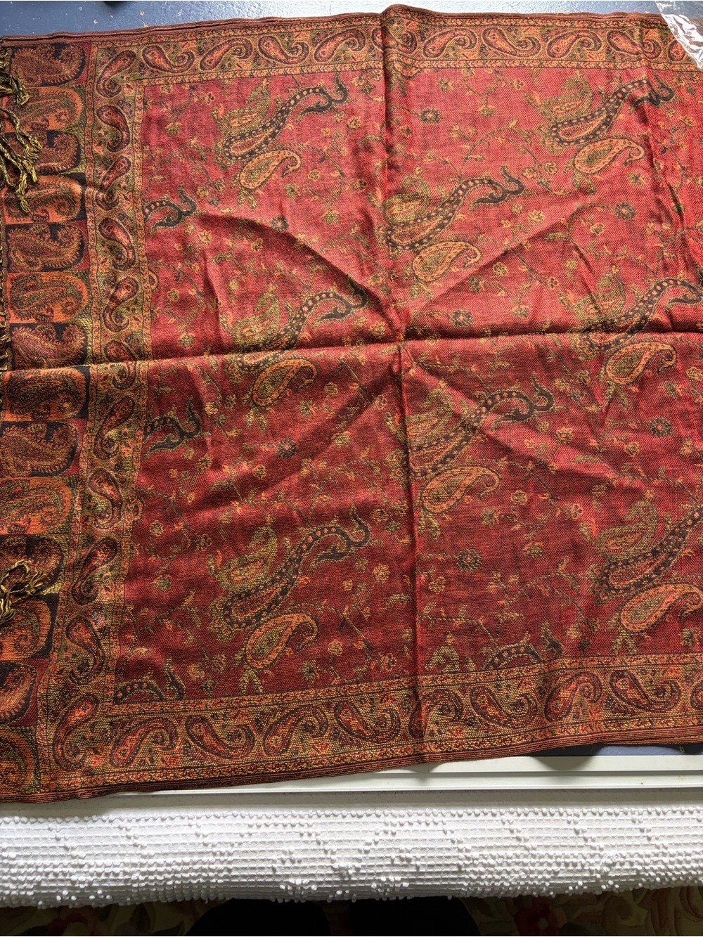 Pashmina & Silk Scarf,New - Picture 4 of 6